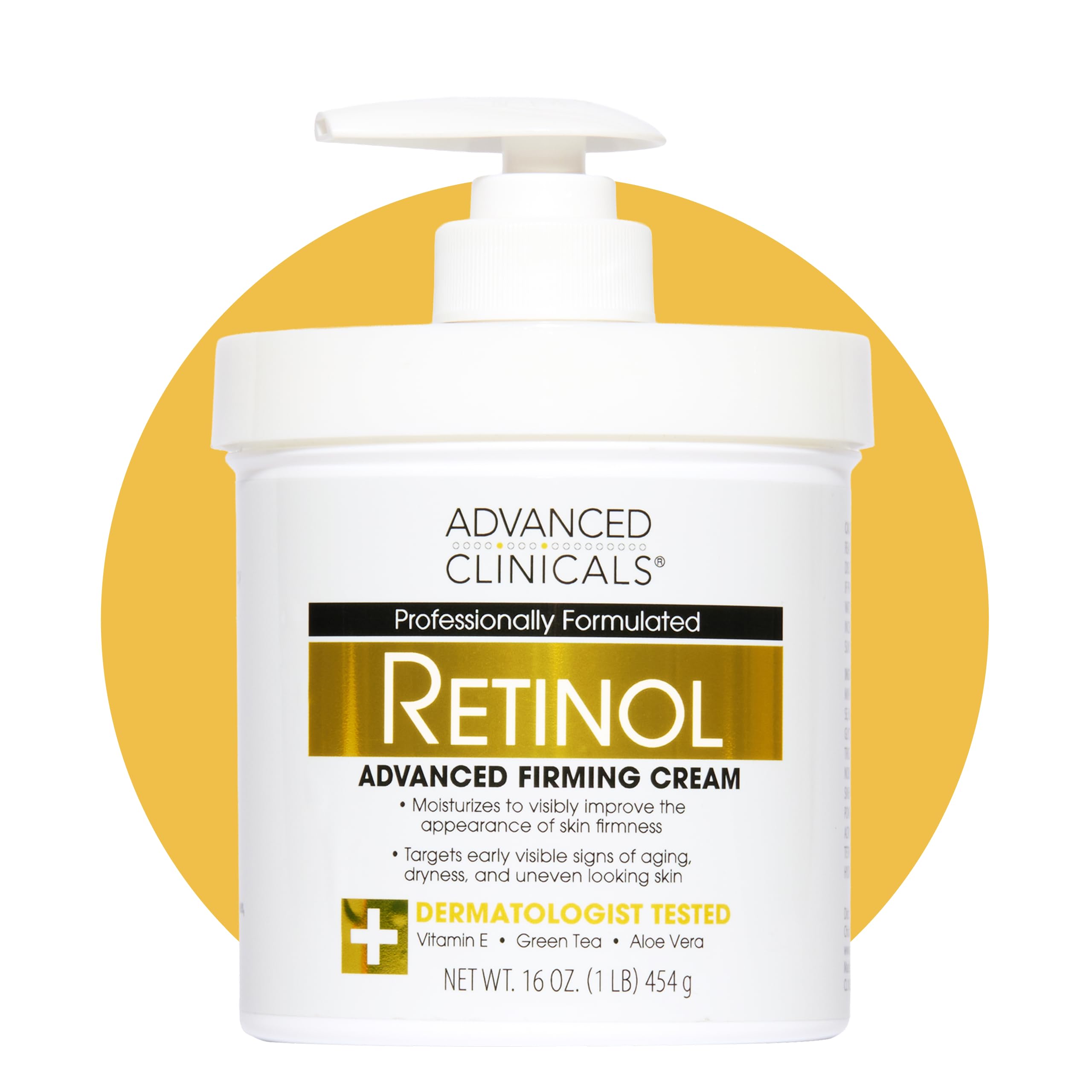 Advanced Clinicals Retinol Body Lotion & Face Moisturizer | Visible Anti Aging Skin Care Retinol Body Cream For Women & Men Targets Look Of Fine Lines