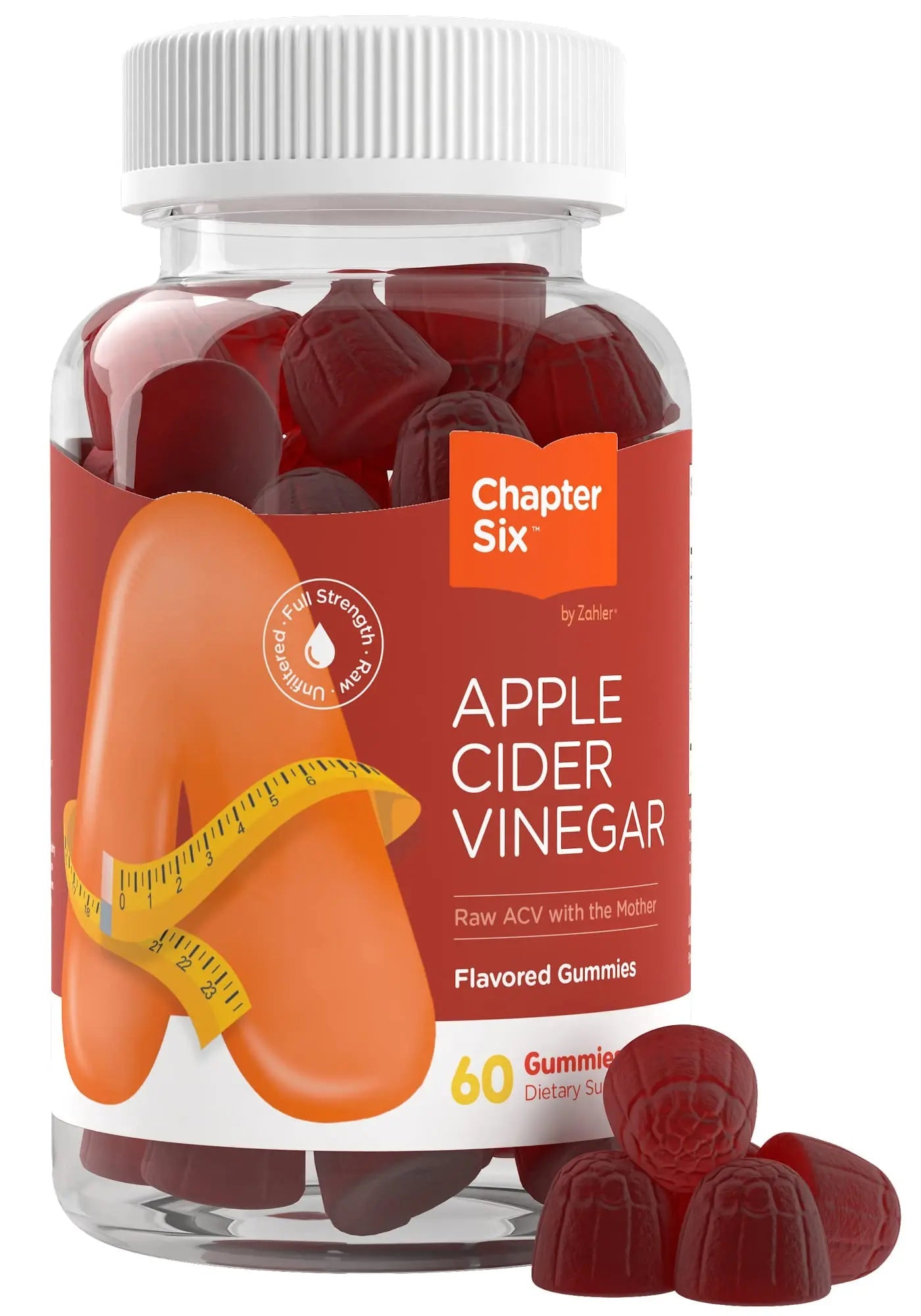 Zahler - Apple Cider Vinegar Gummies Kosher & Delicious ACV for Women Men Raw Zahler Au supplements