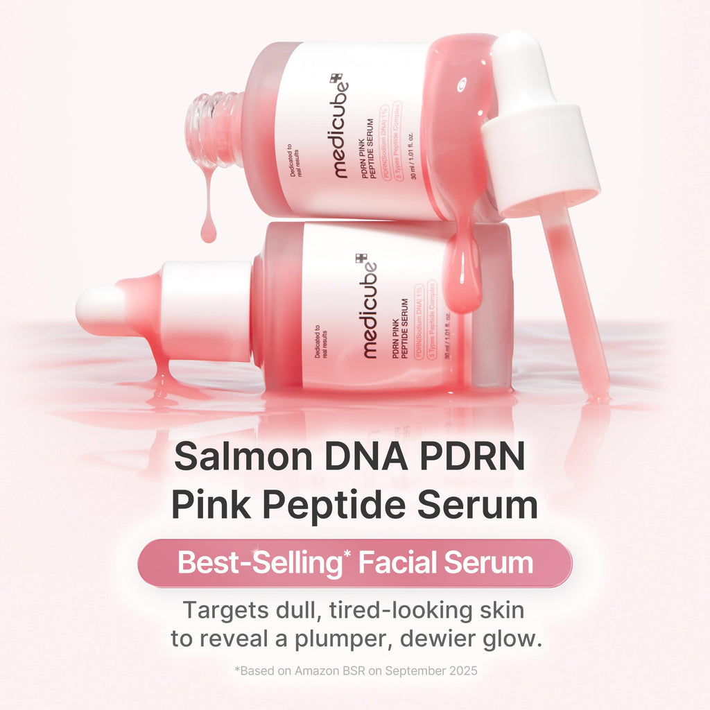 medicube PDRN Pink Peptide Serum with Salmon DNA | Pink Glow Serum with Peptides