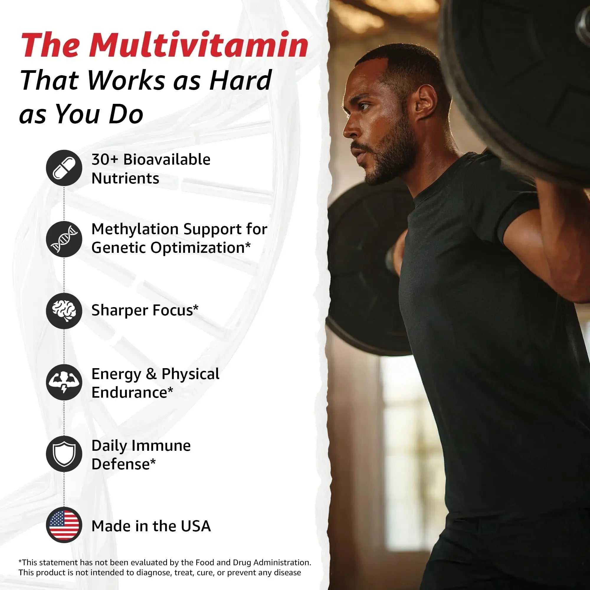 10X Health Optimize Multivitamin for Men - 90 Capsules, Methylated Multivitamin 34 in 1 Formula with 800 mcg of Vitamin B12, 5-MTHF, NAC - Methyl B Complex 10X Health System Au supplements