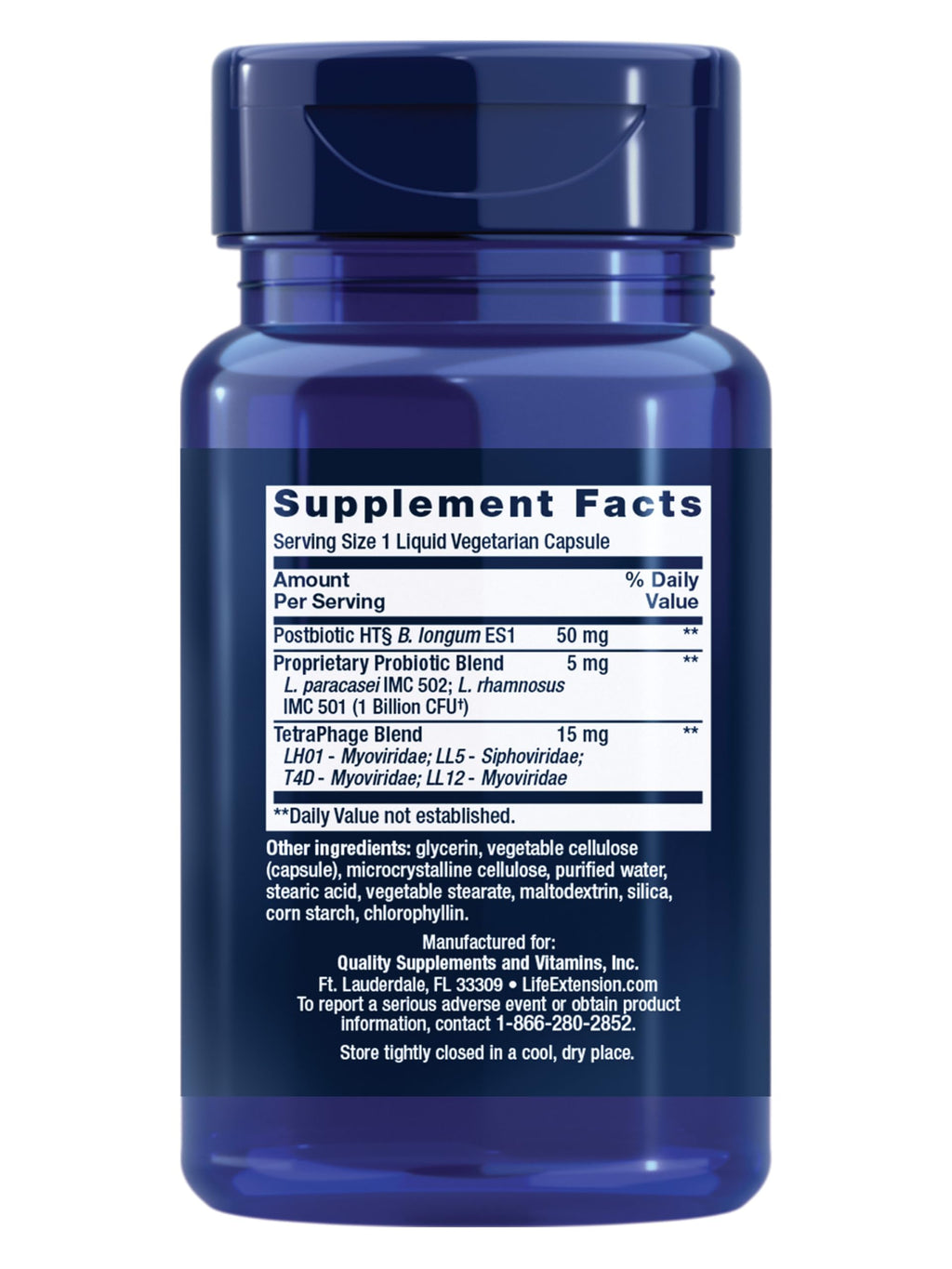 Life Extension FLORASSIST® Probiotic GI with Phage Technology, Digestive Health Supplement, microbiome Balance, Gut Health, Gluten Free, Vegetarian, 30 Capsules Life Extension Au supplements