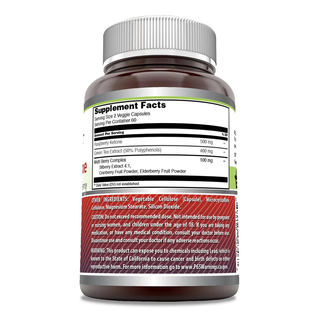 Amazing Formulas Raspberry Ketone with Green Tea Extract & Multi Berry Complex Amazing Nutrition Au supplements