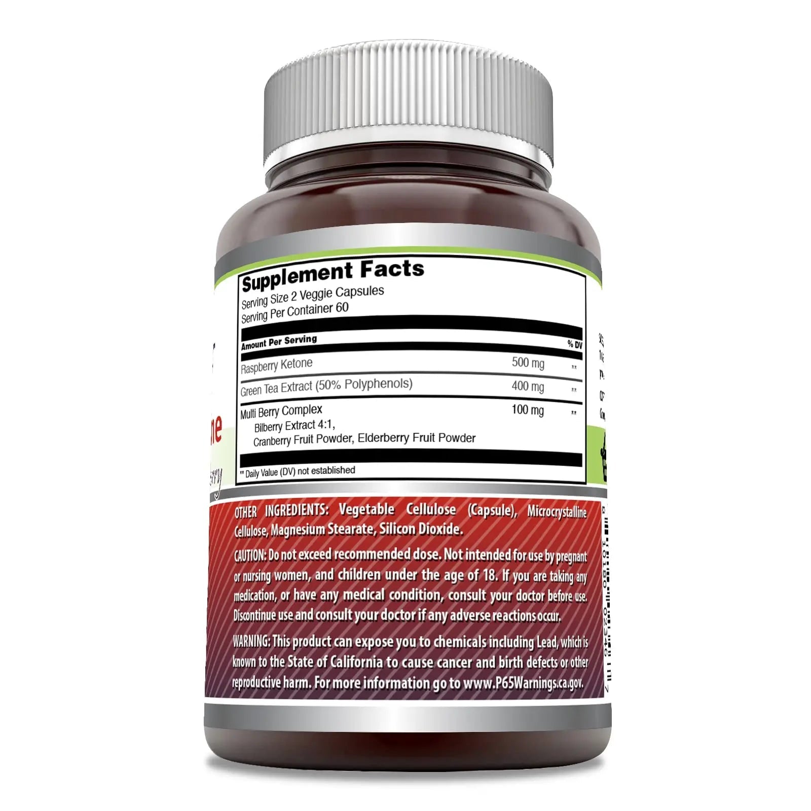 Amazing Formulas Raspberry Ketone with Green Tea Extract & Multi Berry Complex Amazing Nutrition Au supplements