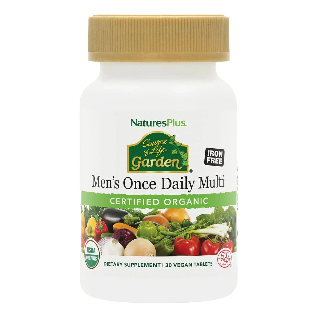 NaturesPlus Source of Life Garden Men’s Once Daily Multivitamin - 30 Tablets - Supports Energy & Stamina Nature's Plus Au supplements