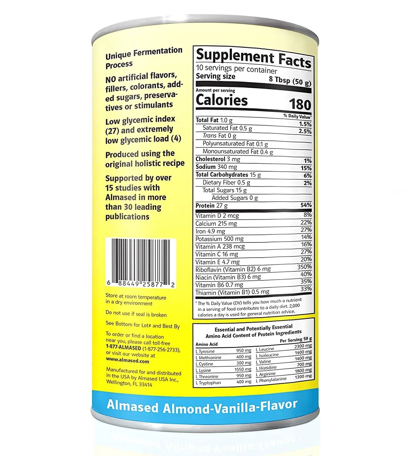Almased Vanilla shakes – Gluten-Free, non-GMO Powder – Boost High Protein, Vanilla Flavor Almased Au supplements