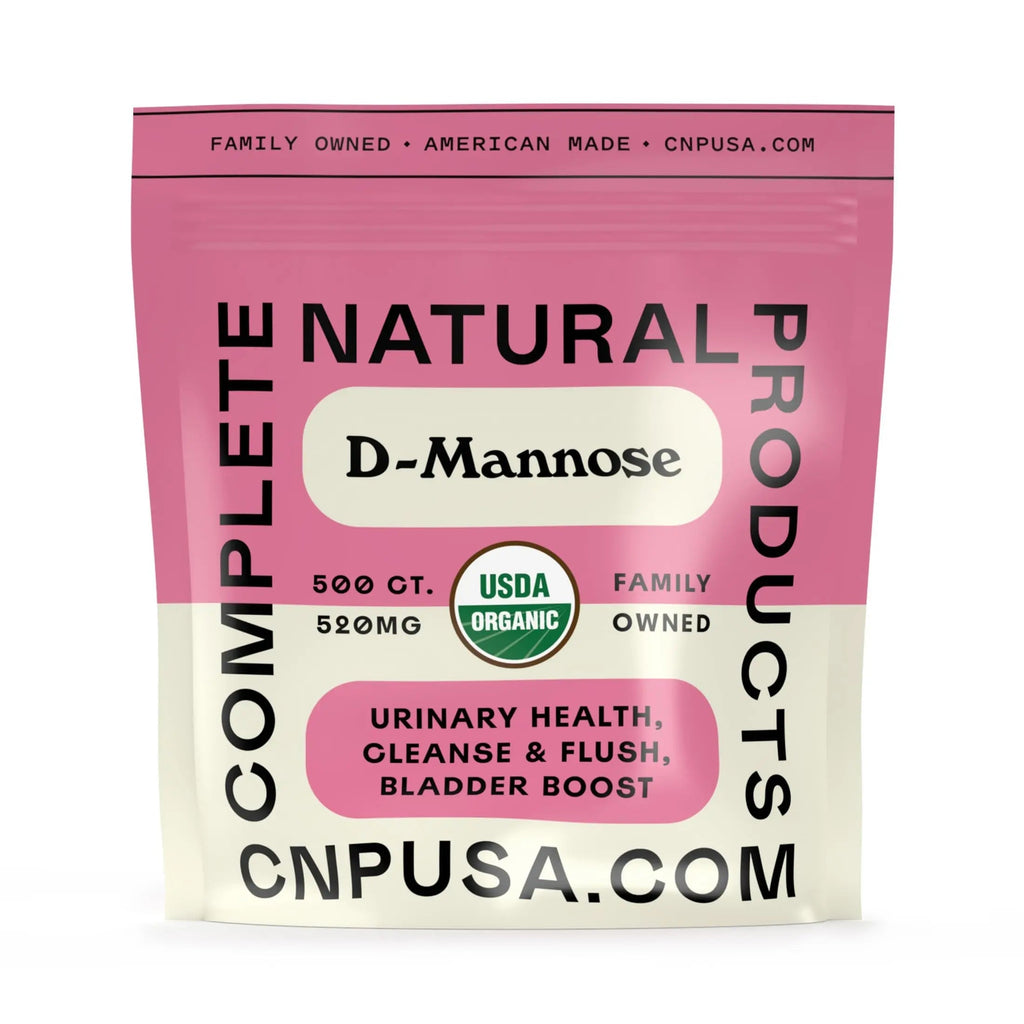 D Mannose 520mg Capsules - Organic D Mannose Supplement for UT Support, Urinary Tract Bladder Health Pills, Plant Based Formula, Vegan Non GMO, No Fillers, 500 Capsule Count Made USA Certified Kosher Complete Natural Products Au supplements