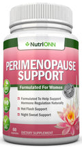 NutriONN Perimenopause Supplement for Women - Natural Support for Hot Flashes & Night Sweats - Improved Mood & Sleep - 11 Herbal Ingredients with Black Cohosh & Red Clover - Hormone Balance - Non-GMO NutriONN Au supplements