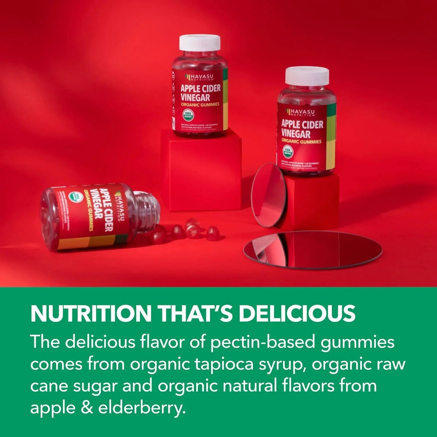 Organic Apple Cider Vinegar Gummies Detox | The Mother Enzyme | ACV Gummy HAVASU NUTRITION Au supplements