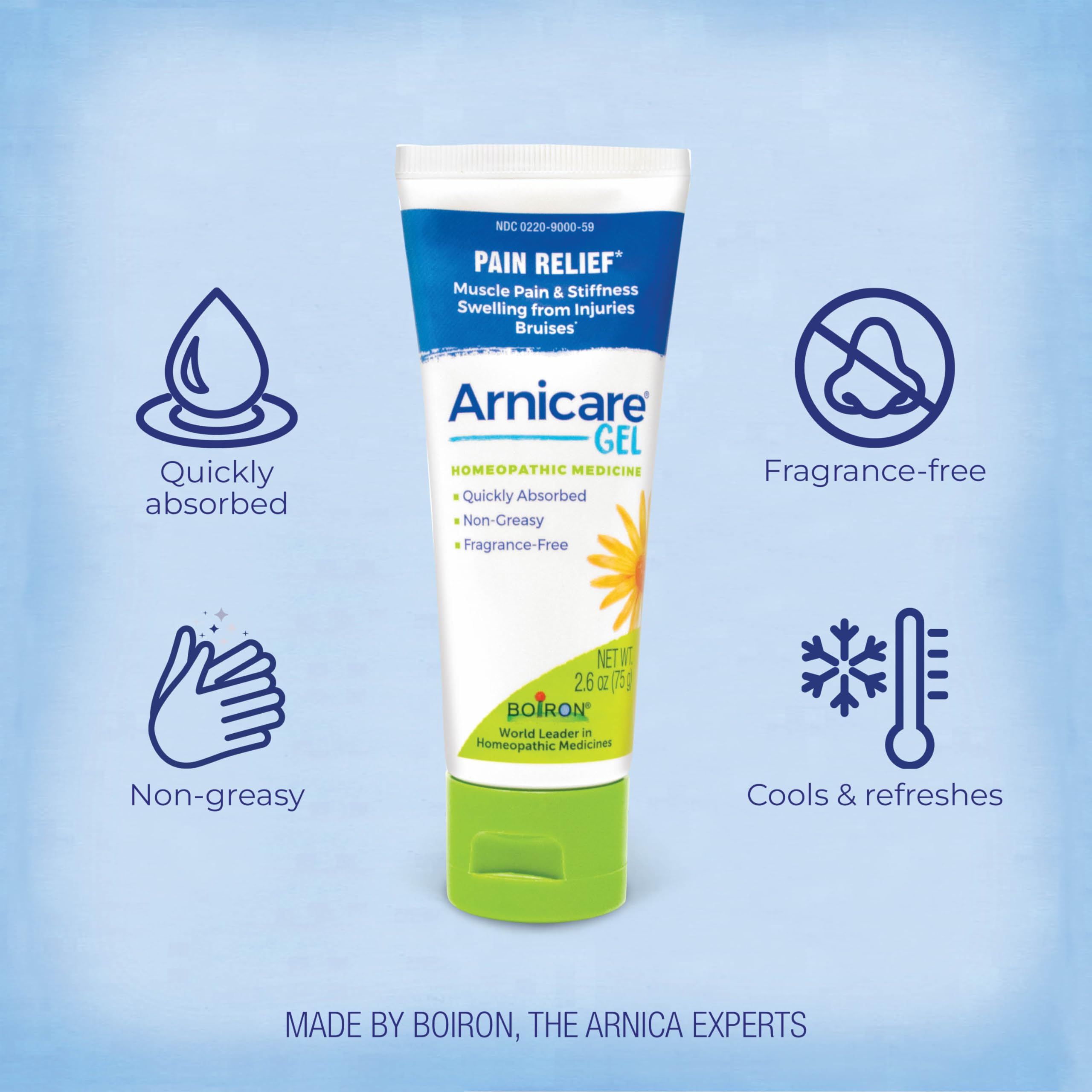 Boiron Arnicare Gel - Non-Greasy and Fragrance-Free - 2.6 oz Boiron Au supplements