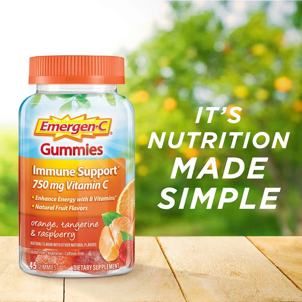 Emergen-C 750mg Vitamin C Gummies for Adults, Immunity Gummies with B Vitamins Emergen-C Au supplements