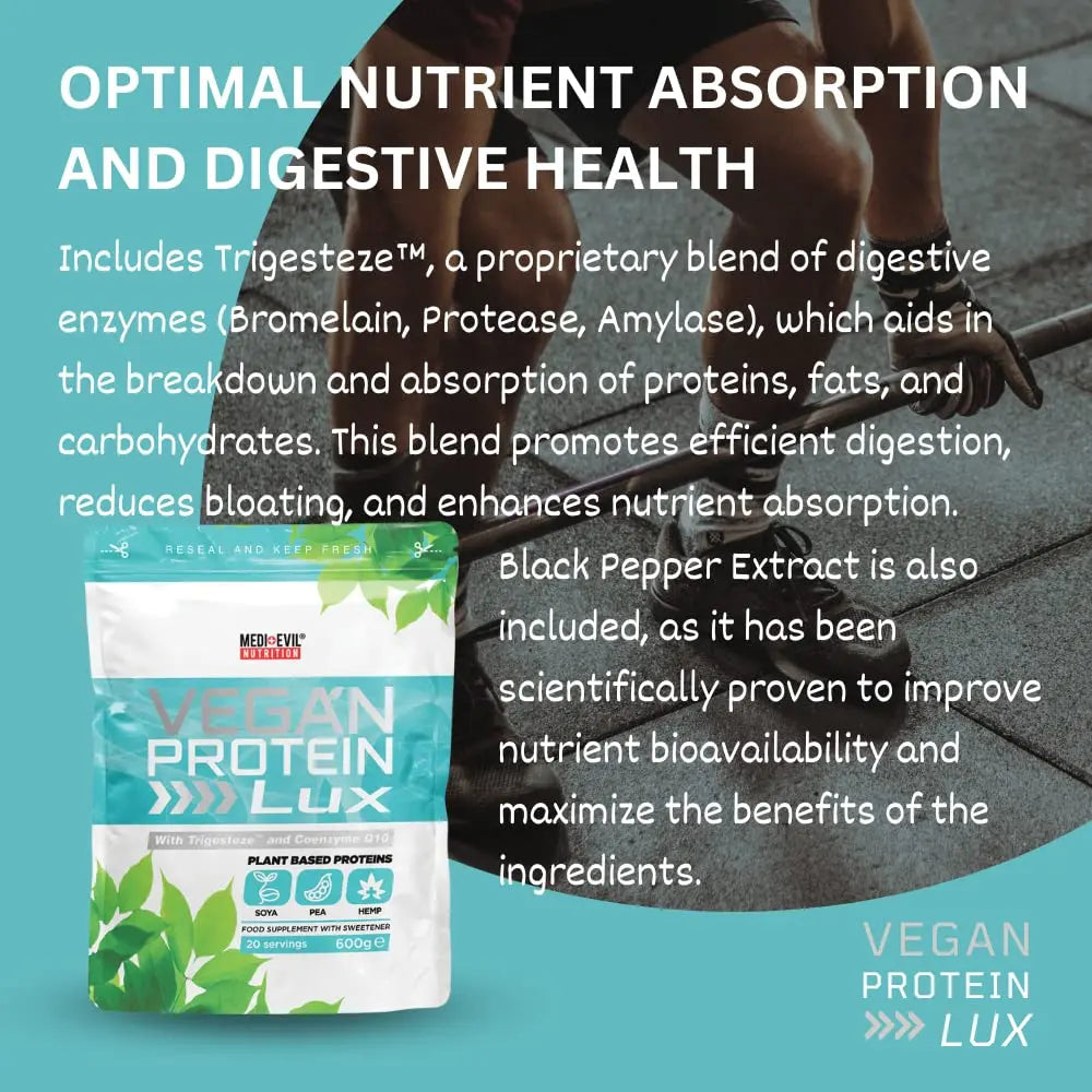 Medi-Evil Nutrition Vegan Protein Powder, Natural Ingredients, Gluten Free and Vegetarian Medi-Evil Au supplements