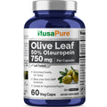 NusaPure Olive Leaf Extract 750 mg - 50% Oleuropein - Vegan and Vegetarian Non-GMO - Super Strength - No Oil - 60 Capsules NusaPure Au supplements