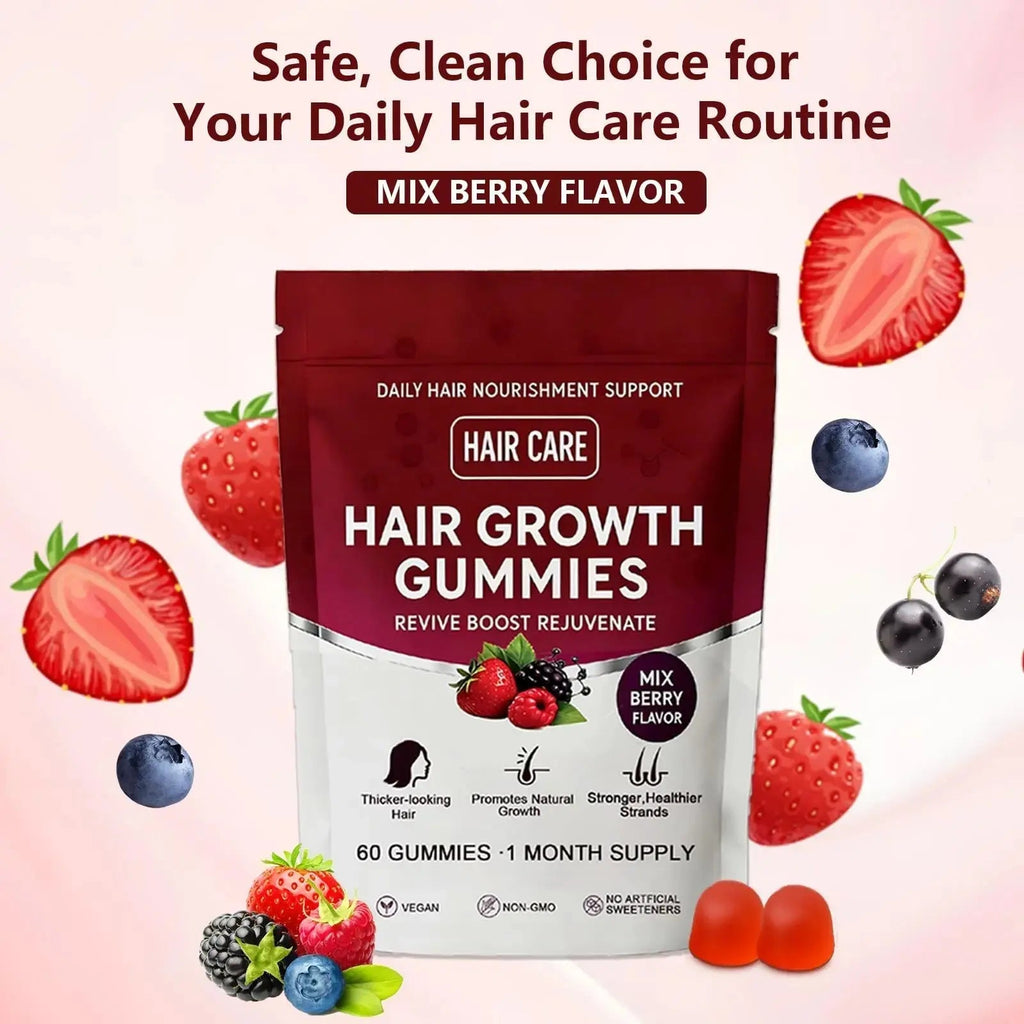 Giamau Lumin Hair Growth Gummies, 60 Vegan Gummies |Supports Healthy Hair Growth & Strength, Skin & Nail Care, | Giamau Au supplements