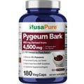 NusaPure Pygeum Bark 10:1 Extract, 450 mg Equivalent to 4,500mg 180 Veggie Caps (Non-GMO, Vegan) NusaPure Au supplements