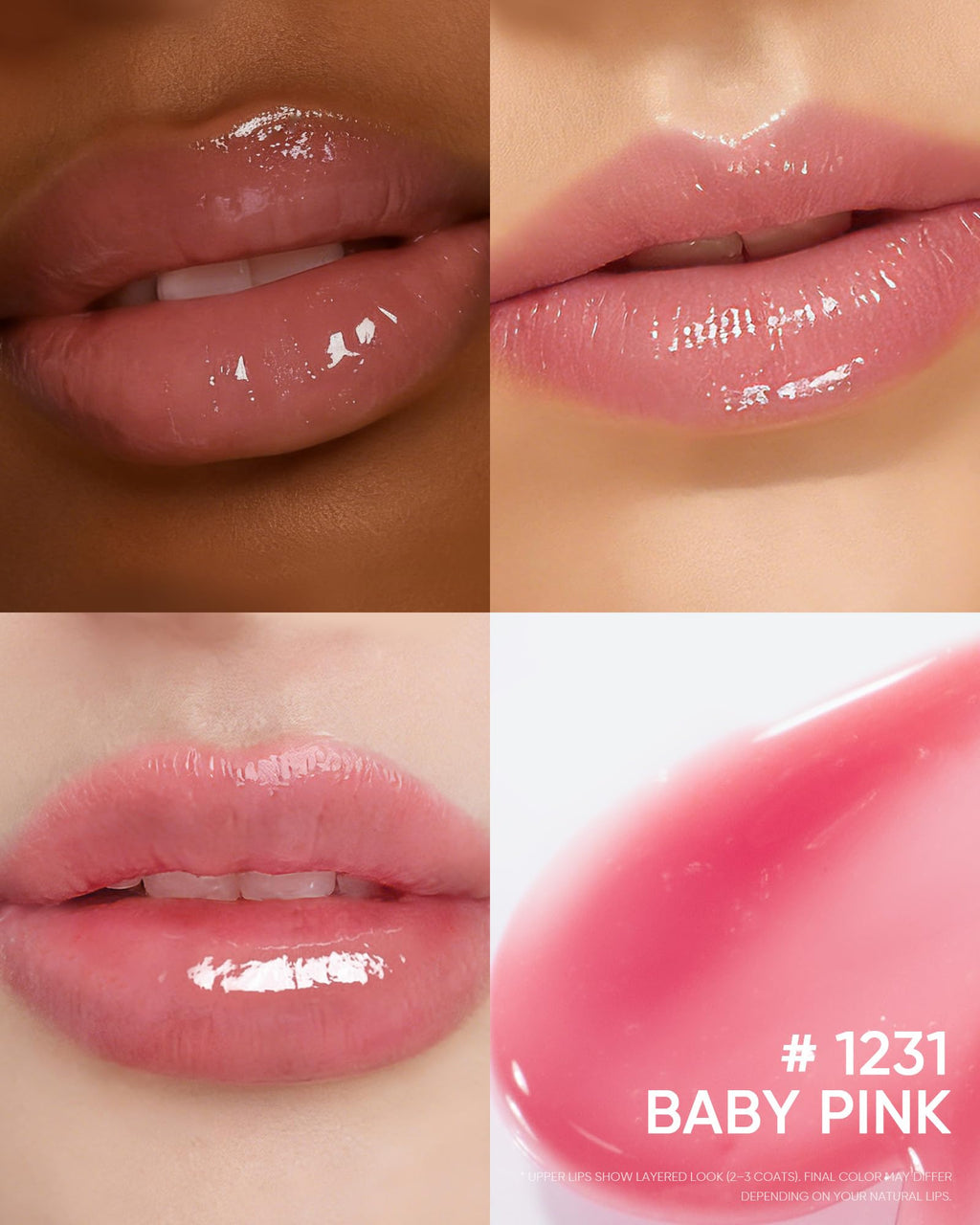 SKINTIFIC Peptide Brightening Lip Serum, Hydrating & Plumping Tinted Lip Gloss, Moisturizing Lip Balm with Polypeptides