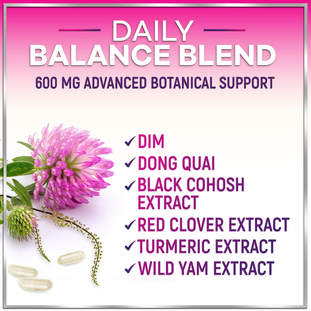 Menopause Supplements for Women - Complete Hot Flash Night Sweats & Menopause Relief Pills, 8 Billion CFU Probiotics with Dong Quai & Black Cohosh for Vaginal, Digestive Support - 60 Capsules Hello Lovely! Au supplements