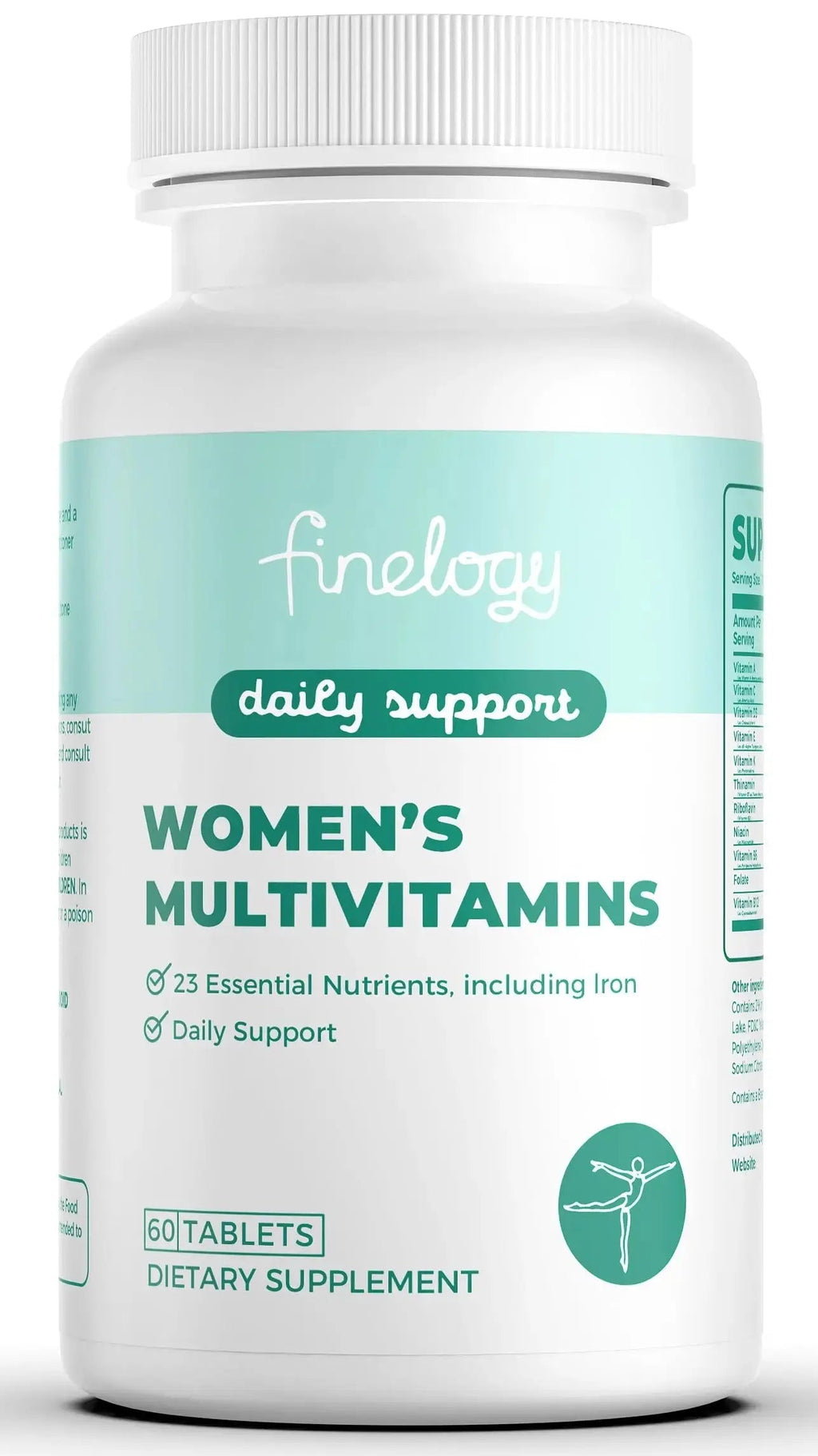 finelogy Womens Multivitamin - Essential Nutrients with Iron, Vitamins A, C, D3, K, B6 and B12 Supplements for Women’s Health, Energy Hair Skin & Nails finelogy Au supplements