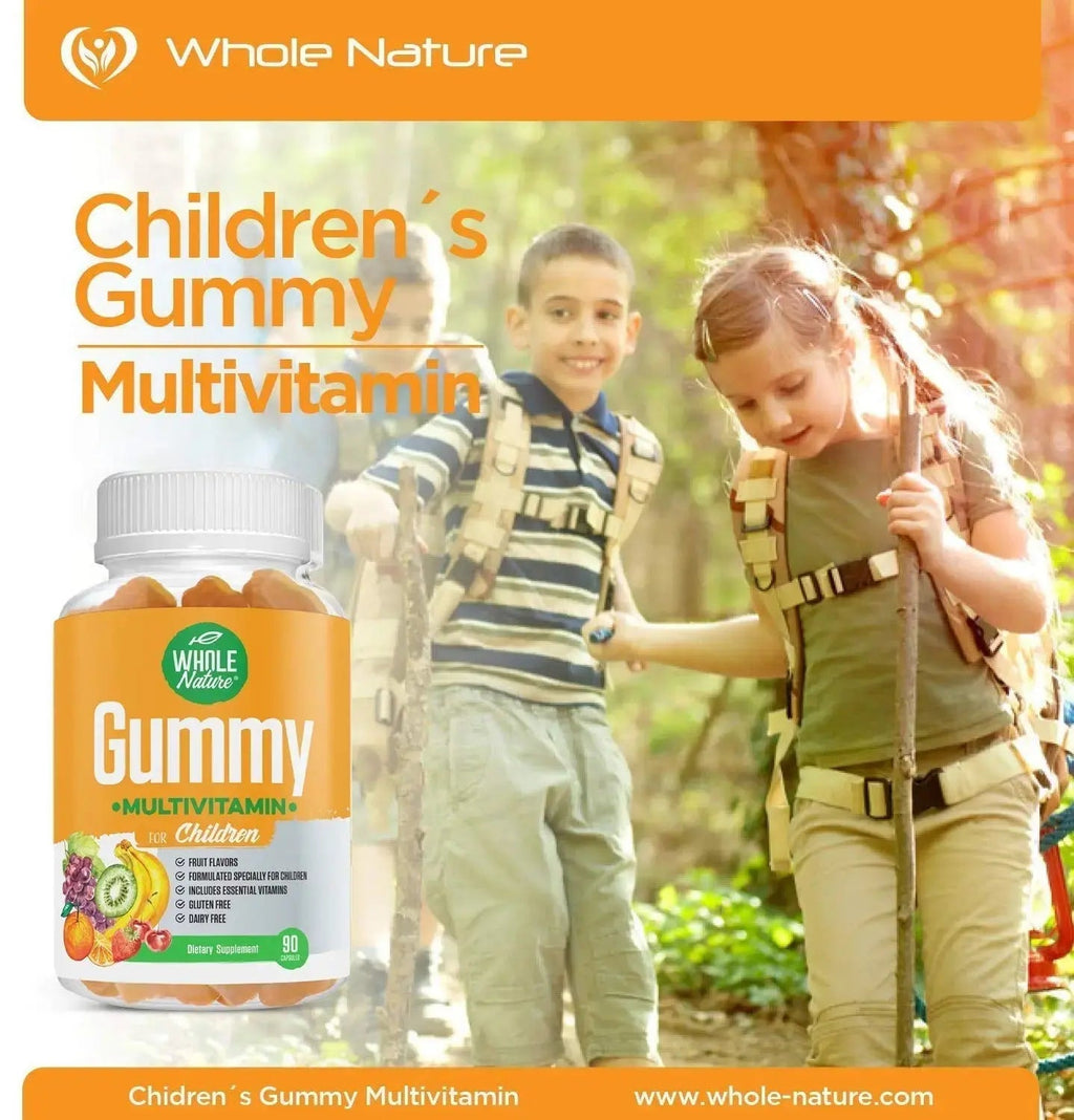 Whole Nature Kids Gummy Multivitamin - Complete Daily Essentials Childrens Vitamins and Minerals for Overall Wellness, 90 Gummies Whole Nature Au supplements