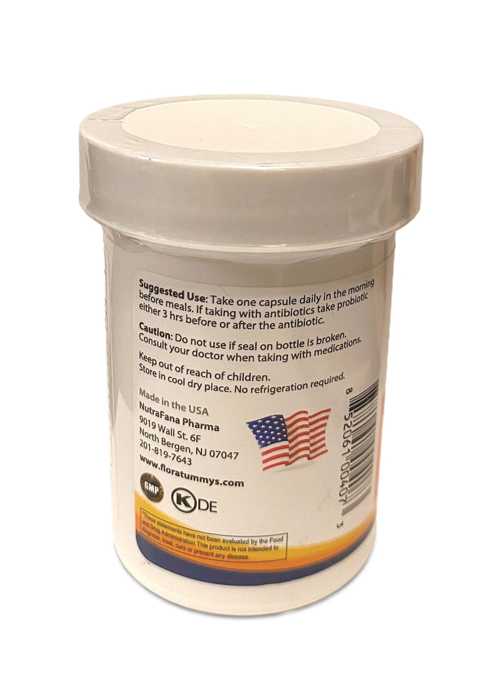 FloraTummys 50 High Potency Adult Probiotic, 50 Billion CFU, Prebiotics, Dairy Free, Gluten Free Probiotic, Non-GMO, Sugar-Free, Made in USA