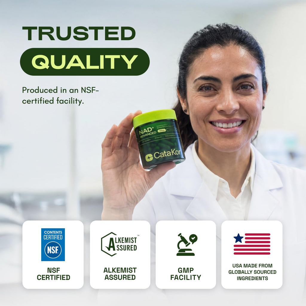 Cata-Kor Liposomal NAD Resveratrol Supplement – NMN Supplement Alternative – Third-Party Tested – Advanced NAD Supplement