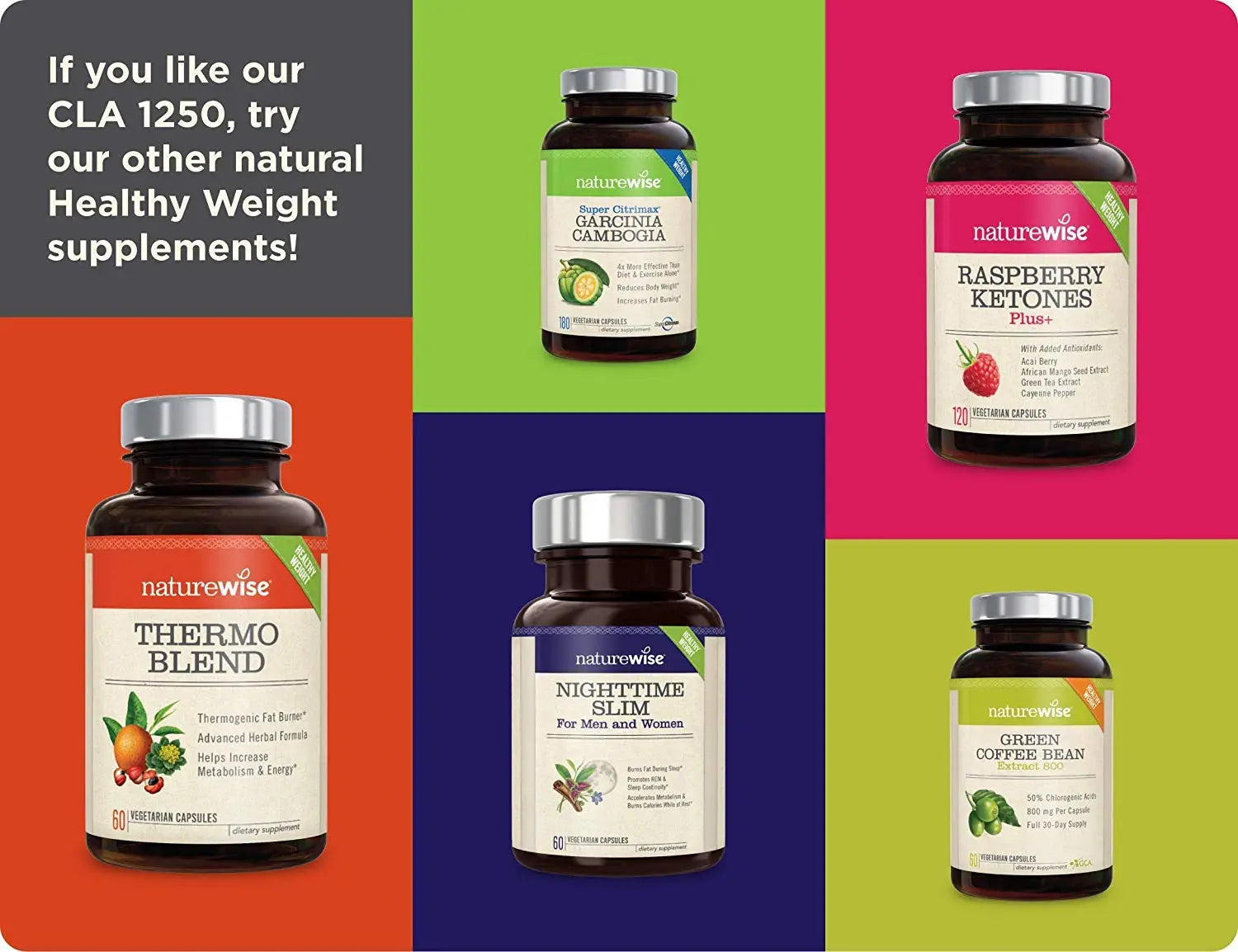 NatureWise CLA 1250 Support Exercise Naturally (2-Month Supply), Support Fitness goals NatureWise Au supplements