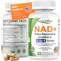 Nature Whisper NAD+ Supplement 620mg | 6-in-1 Complex with Resveratrol, Ashwagandha & Urolithin A - Daily Energy Stack for Focus, Brain Fog & Healthy Aging - 60 Capsules Nature Whisper Au supplements