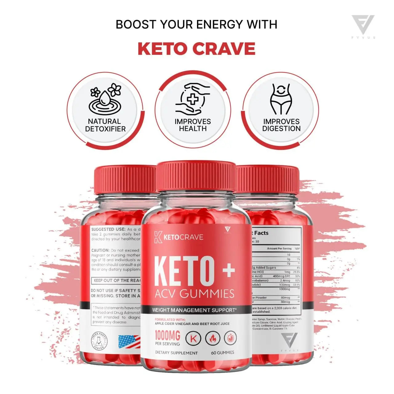 (3 Pack) Keto Crave ACV Gummies Kelly Clarkson, Ketocrave Keto + ACV Gummies Advanced Fyvus Au supplements