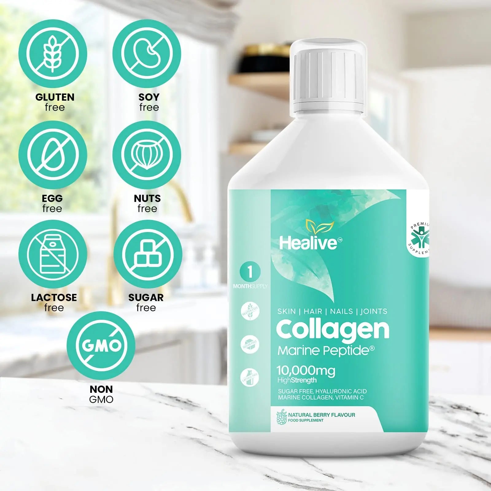 HEALIVE Marine Collagen Peptides - Skin, Hair, Nail & Joint, Support Against Premature Ageing HEALIVE Au supplements