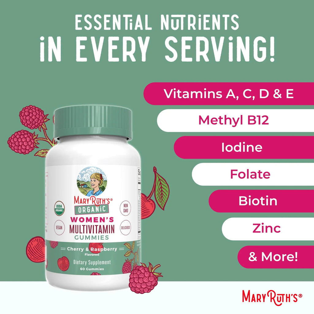 MaryRuth Organics Multivitamin for Women 14 | Women's Multivitamin Gummies for Immune Support| Skin Health | MaryRuth Organics Au supplements
