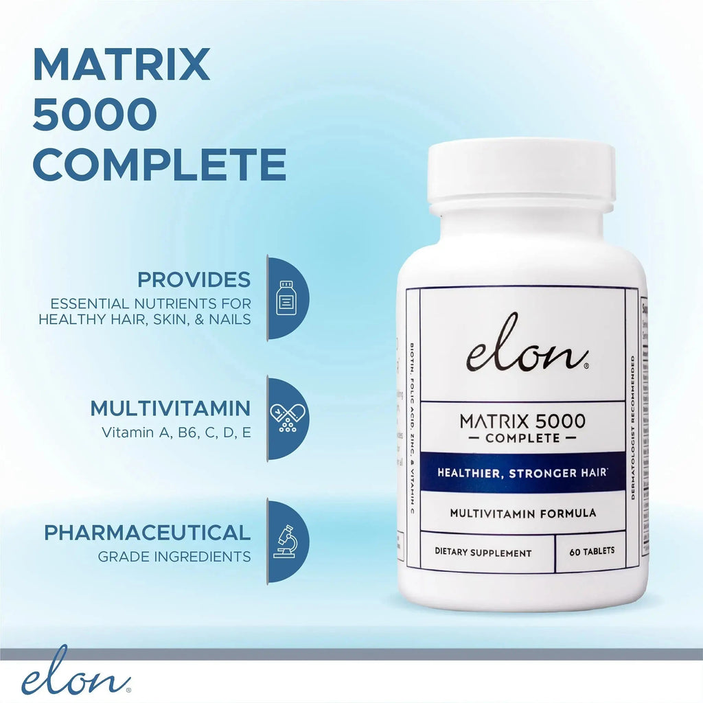 Elon Matrix 5000 Complete Multivitamin — Skin, Hair and Nail Growth Vitamins — Healthy Hair Growth Vitamins for Women & Men Elon Au supplements