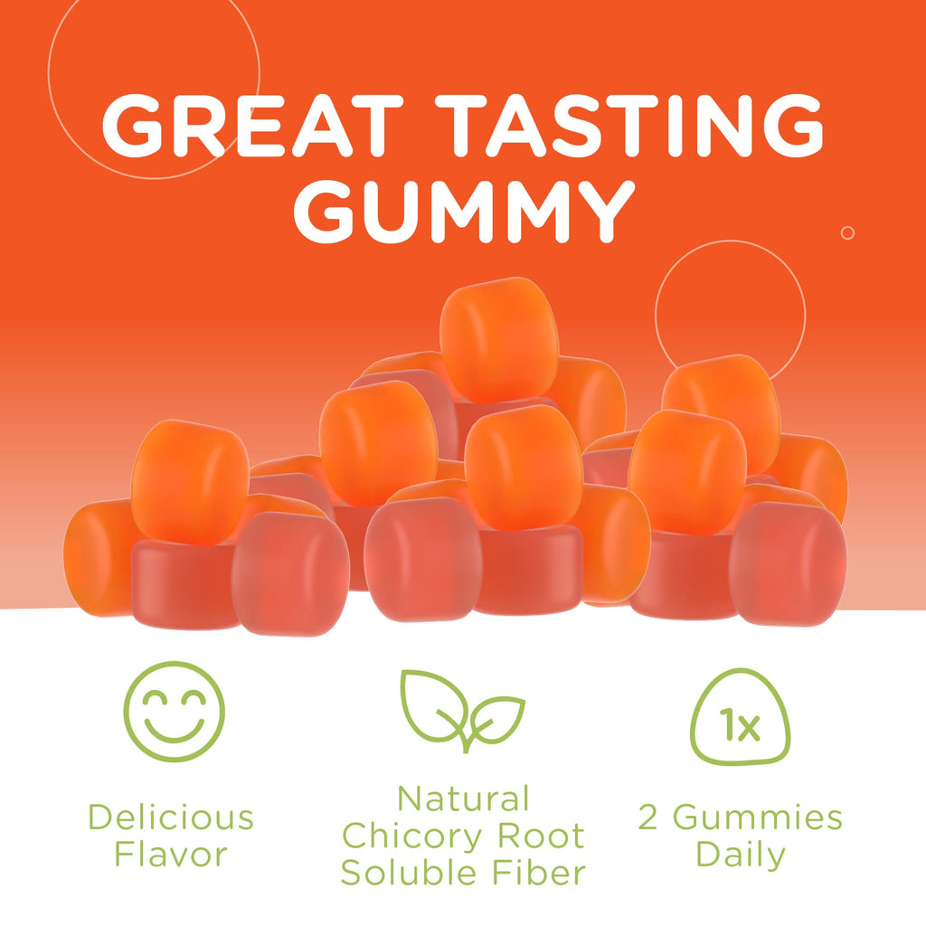 Zahler Chapter One Fiber Gummies - Soluble Fiber for Digestive Health Support - Flavored Gummies for Kids - Natural Chicory Root - Kosher, Dairy-Free,