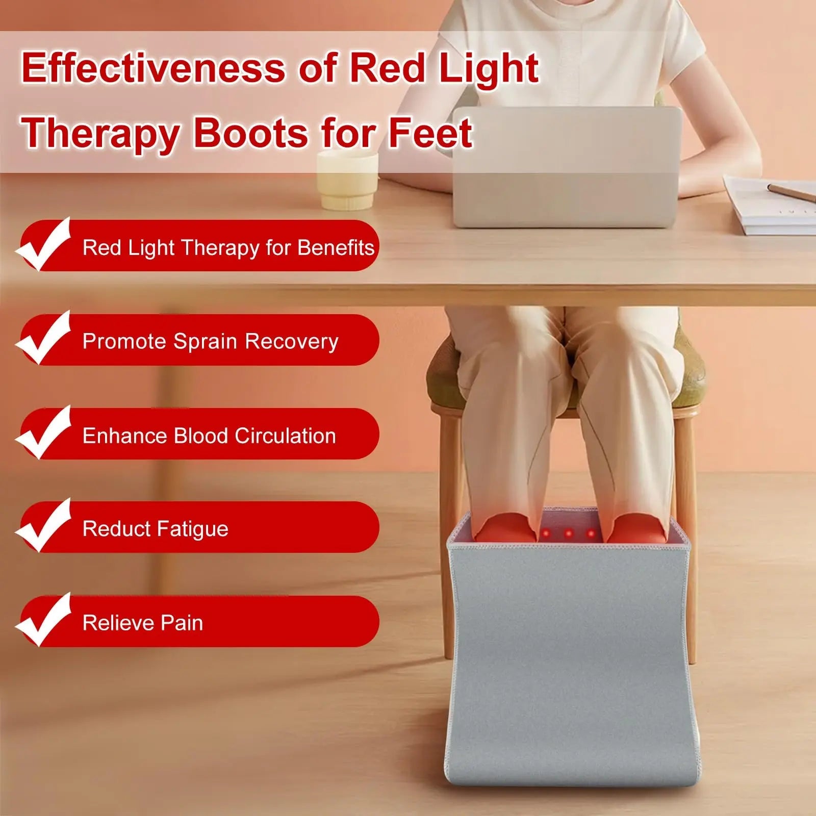 Red Light Therapy Boot for Feet, Infrared Light Therapy Slipper for Perfect Foot Care, Ideal for Ankle Rutollmit Au supplements