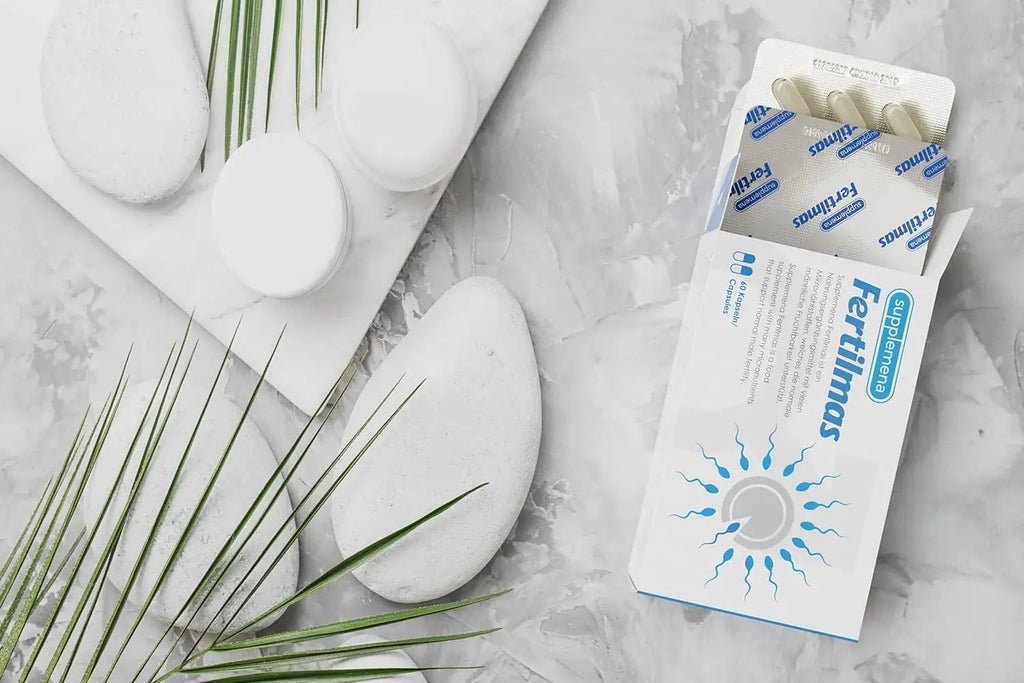 Fertilmas Natural Fertility Support for Men | L-Carnitine, Zinc, Vitamin D3, and Folic Acid | Couples TTC Supplement for Reproductive Health | Supplemena Au supplements