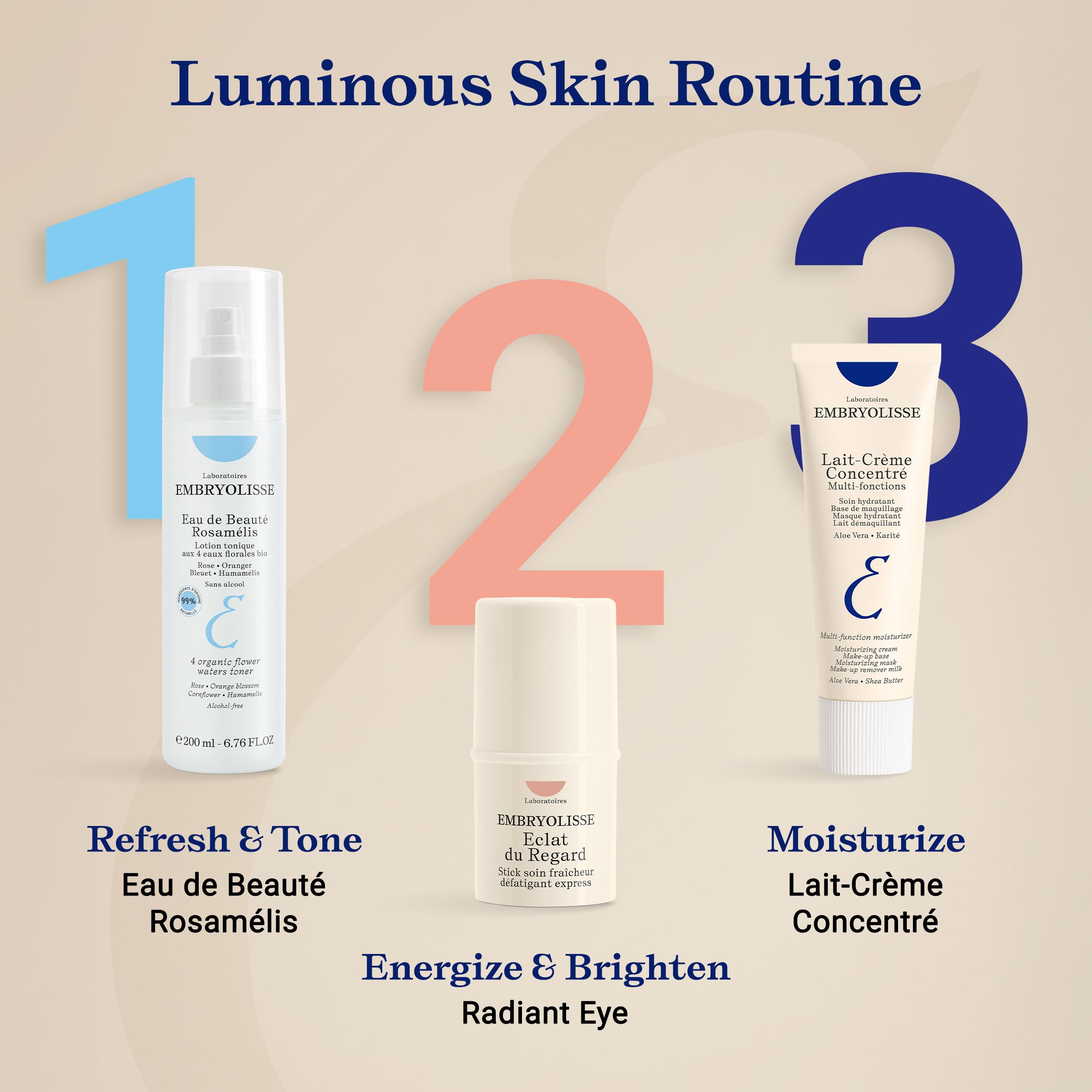 Embryolisse Lait-Crème Concentré Face Moisturizer and Makeup Primer, French Face Cream With Shea Butter & Aloe Vera, 1.01 Fl Oz Embryolisse Au supplements