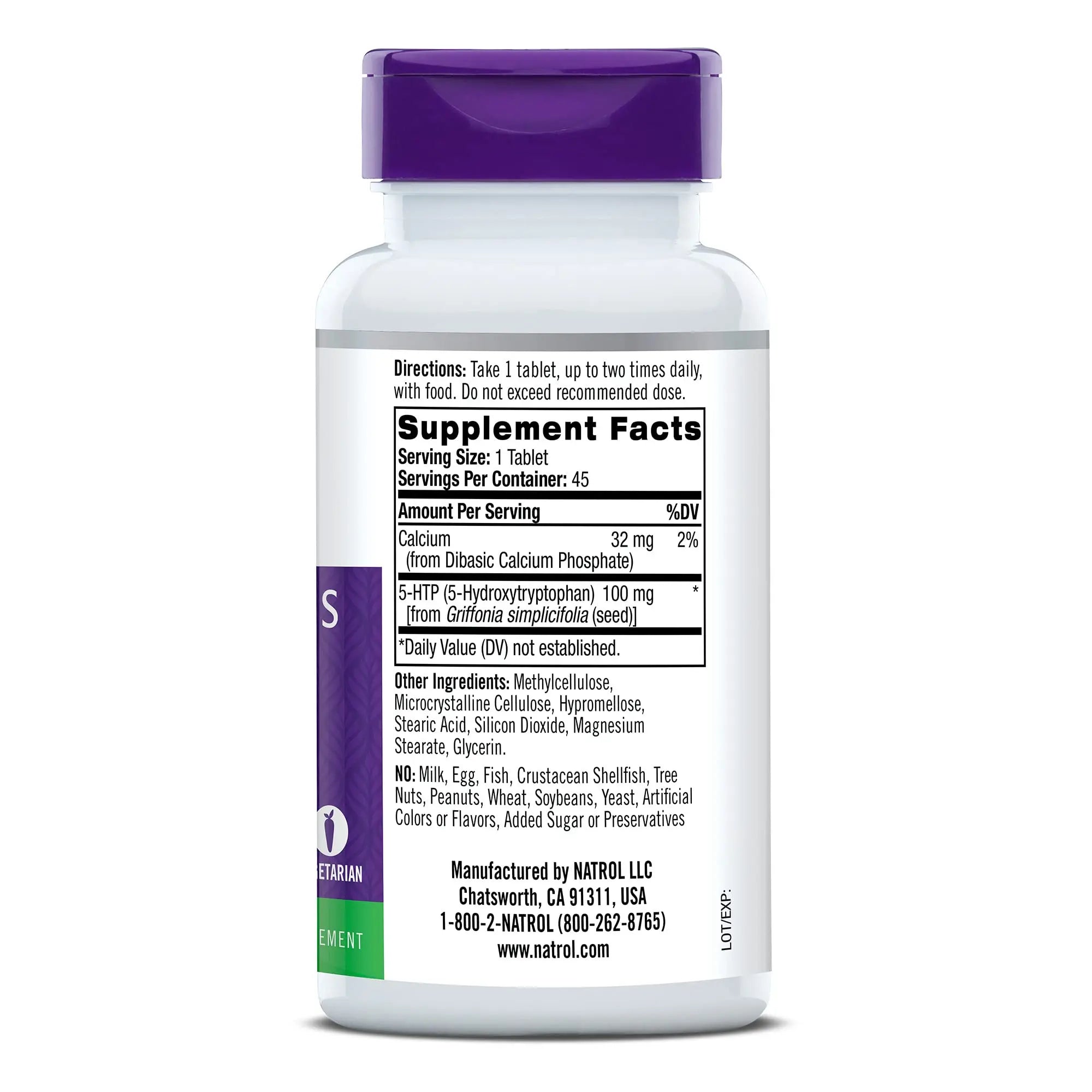 Natrol 5-HTP 100mg, Dietary Supplement Helps Support a Balanced Mood, 90 Time Natrol Au supplements
