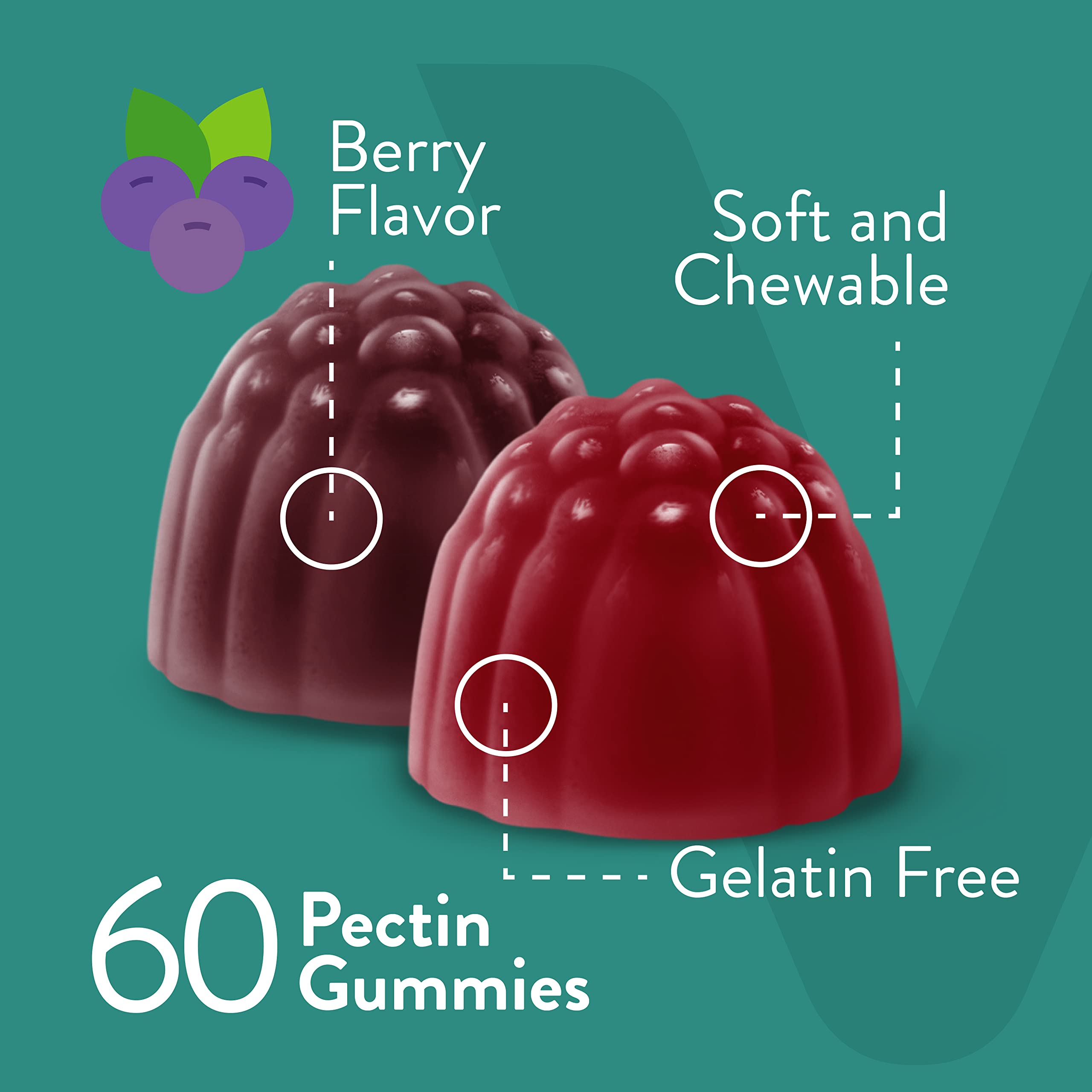 Viteey Probiotic Gummies with Prebiotics – Gut Health Supplements for Digestive Health – 2 Billion CFUs – Vegan, Gluten-Free – 60 Count