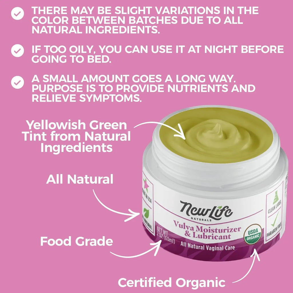 NewLife Naturals Organic Vulva Cream - Vaginal Moisturizer - Intimate Feminine Care NewLife Naturals Au supplements