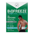 Biofreeze XL Pain Relief Patches, Menthol Pain Patches for Lower Back, Neck, Knee, & Shoulder, Comfortable & Flexible Fabric Stays in Place, 4 ct Biofreeze Au supplements