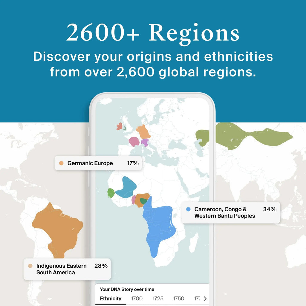 AncestryDNA Genetic Test Kit: Personalized Genetic Results, DNA Ethnicity Test, Origins AncestryDNA Au supplements