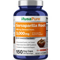NusaPure Sarsaparilla Root 20:1 Extract - Suitable for Vegetarian/Vegan, Non - GMO - 3000 mg - 150 Capsules NusaPure Au supplements