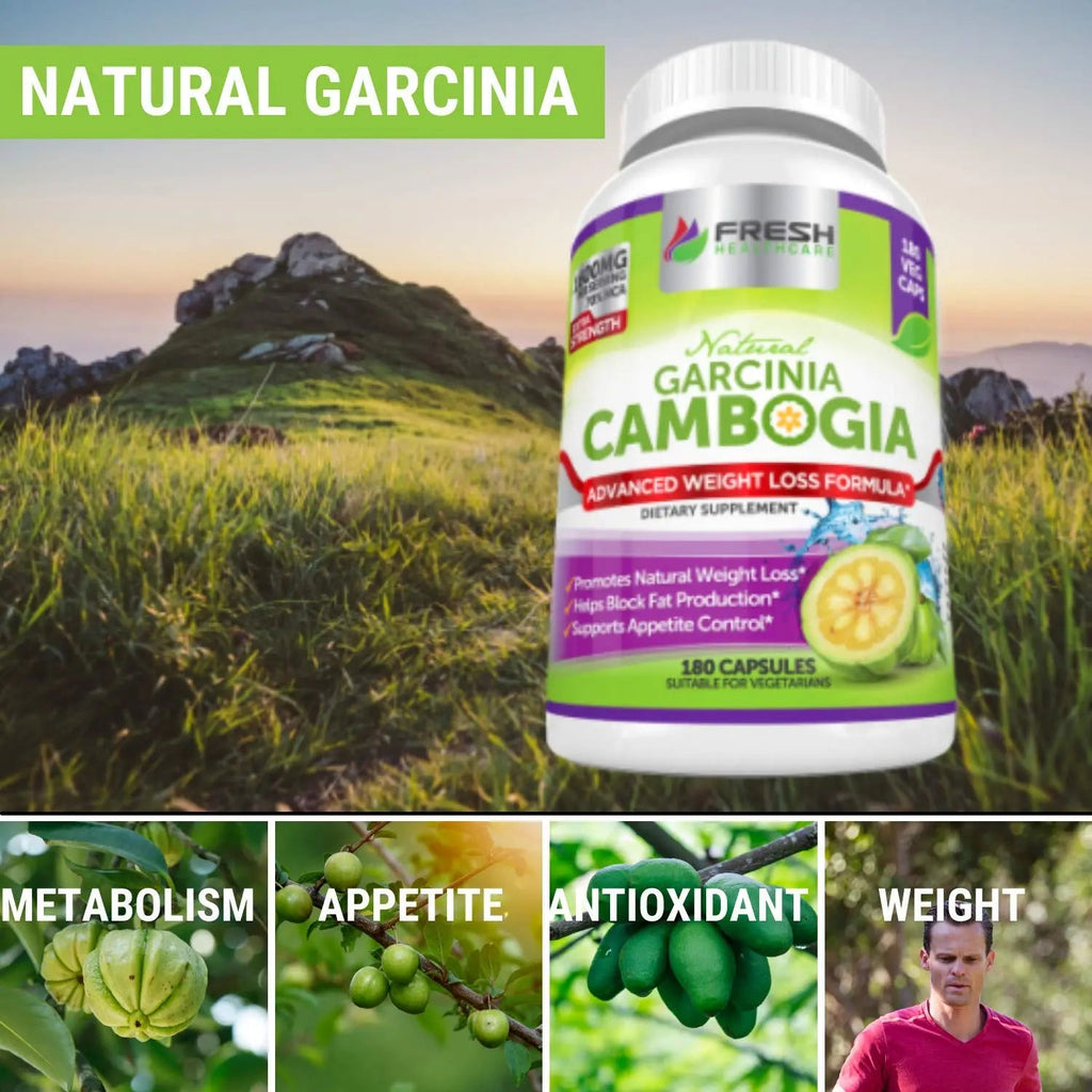Fresh Healthcare 100% Pure Garcinia Cambogia Extract - All Natural Appetite Suppressant FRESH HEALTHCARE Au supplements