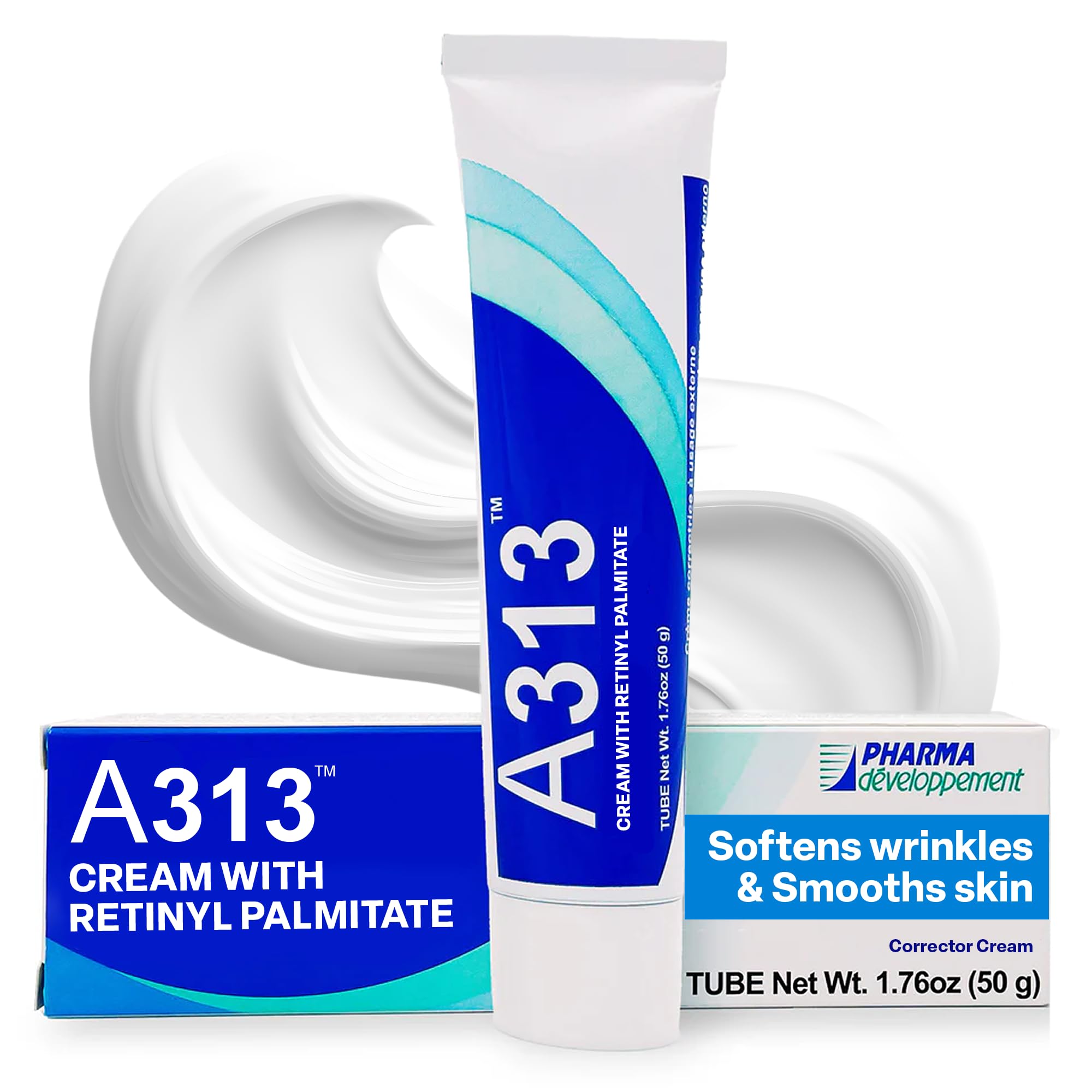 A313 French Pharmacy Vitamin A (Retinoids) Lightweight Face Cream for Anti-Aging, Reduce Wrinkles, Prevents Acne Breakouts