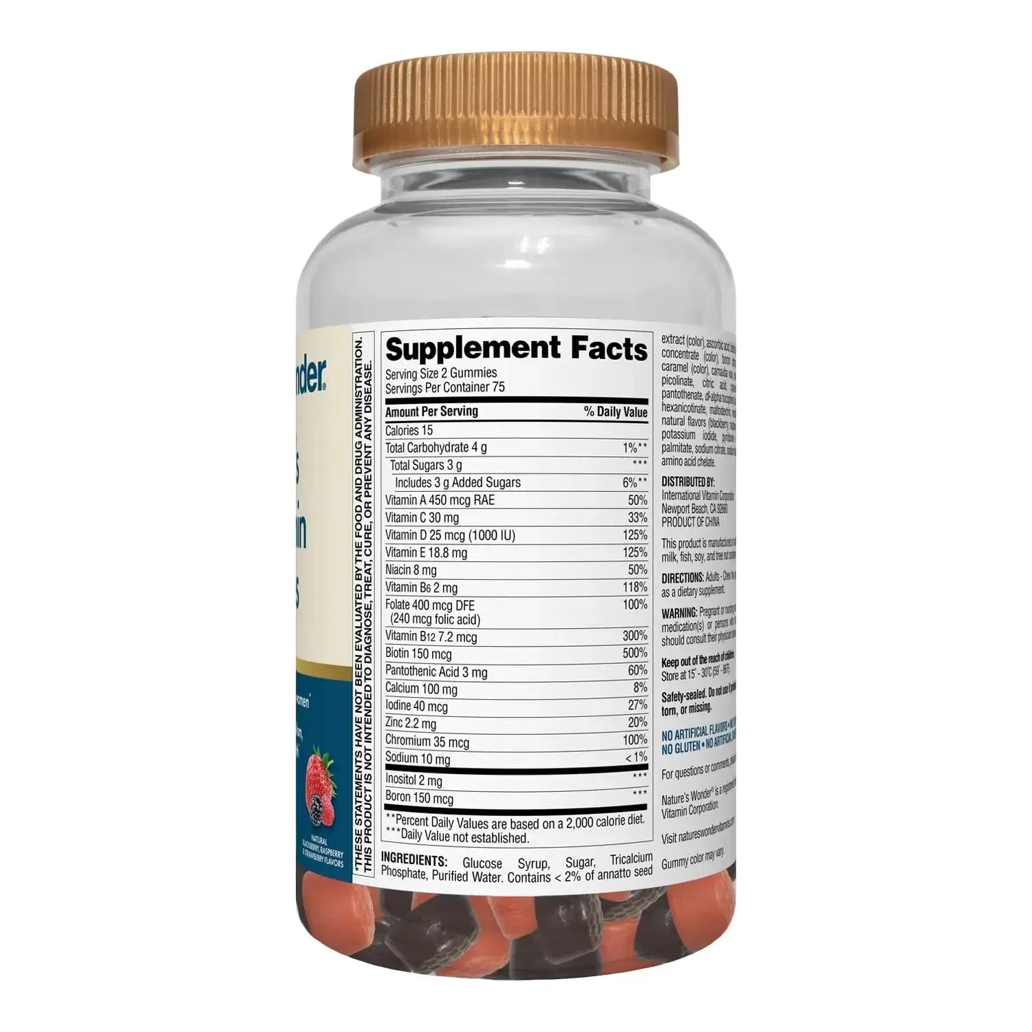 Nature's Wonder Women's Multivitamin Gummies, Supports Energy, Metabolism, Bone and Immune System Health Nature's Wonder Au supplements
