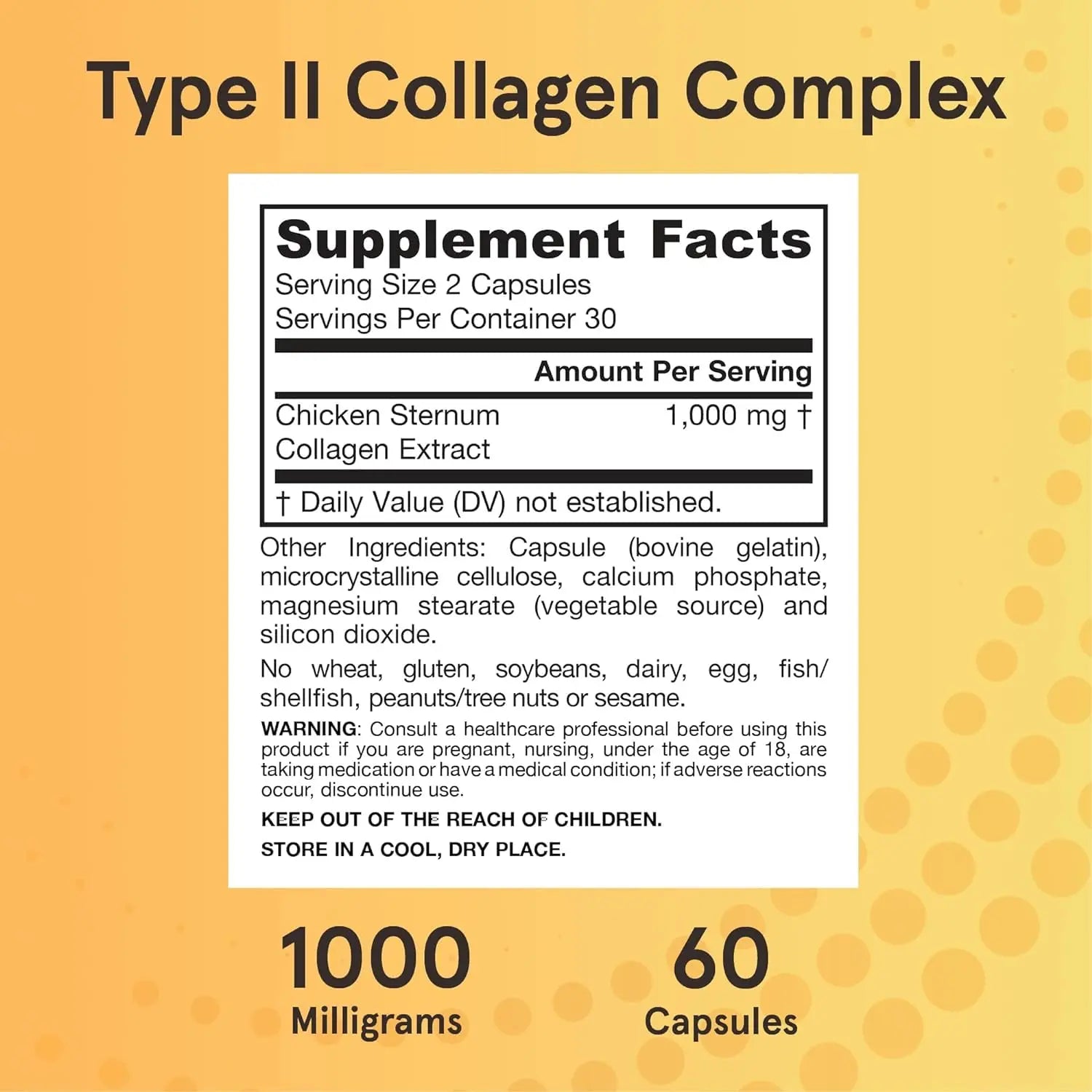Jarrow's Type II Collagen Complex (Type 2 Collagen), 60 Capsules, Lab-Tested Tudor Au supplements
