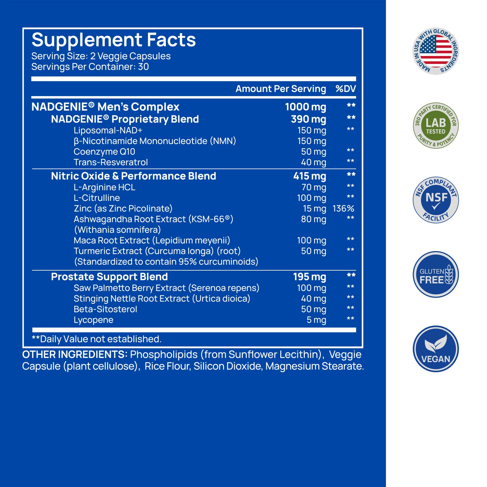 Liposomal NAD Supplement for Men – NMN Supplement Nitric Oxide Prostate Health Supplements with Resveratrol, CoQ10, L Citrulline and Lycopene for Anti-Aging & Cellular Energy Support 60 Capsules Selerb Au supplements