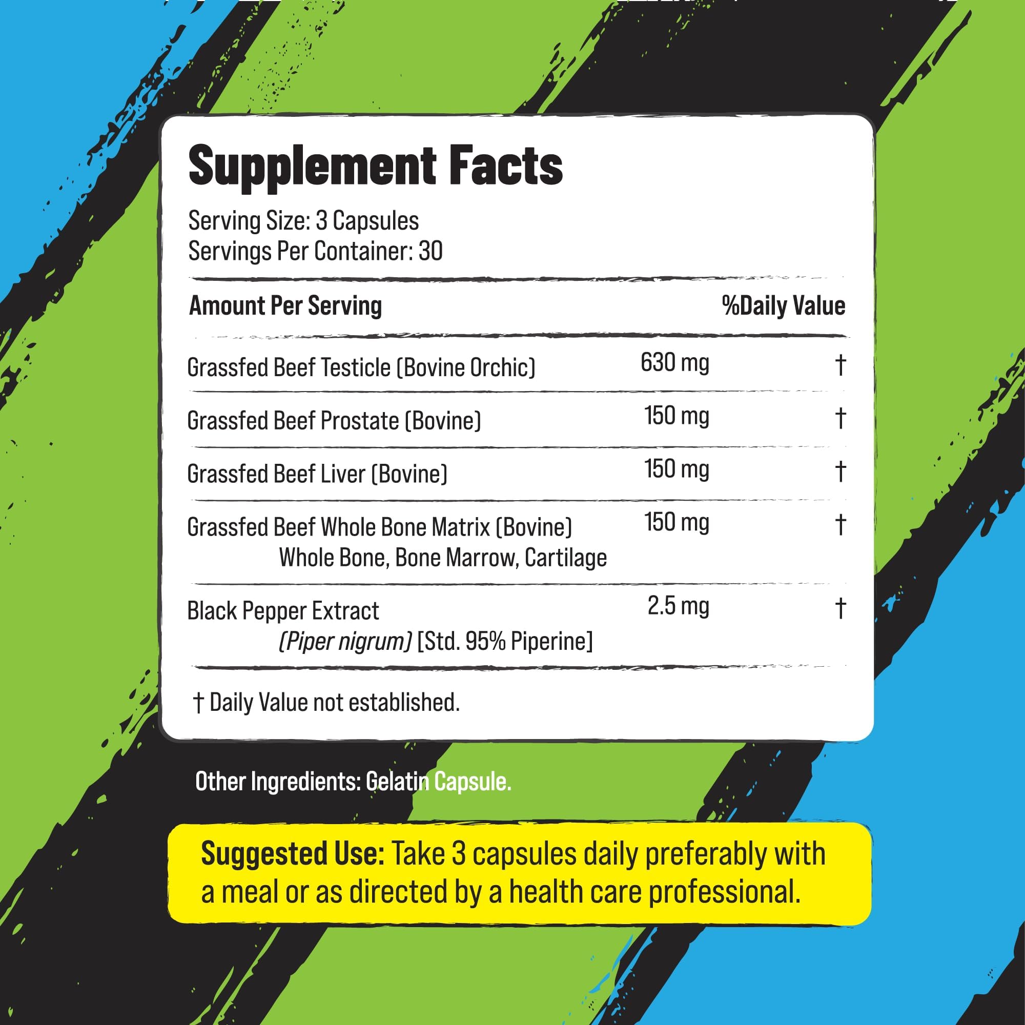 Grass Fed Beef Organ Supplement for Men - Male Optimization Pills - 6 Vital Beef Organs to Drive Prostate Health & Peak Performance, Made in USA, 90 Capsules (2 Pack) PRIMAL FURY Au supplements