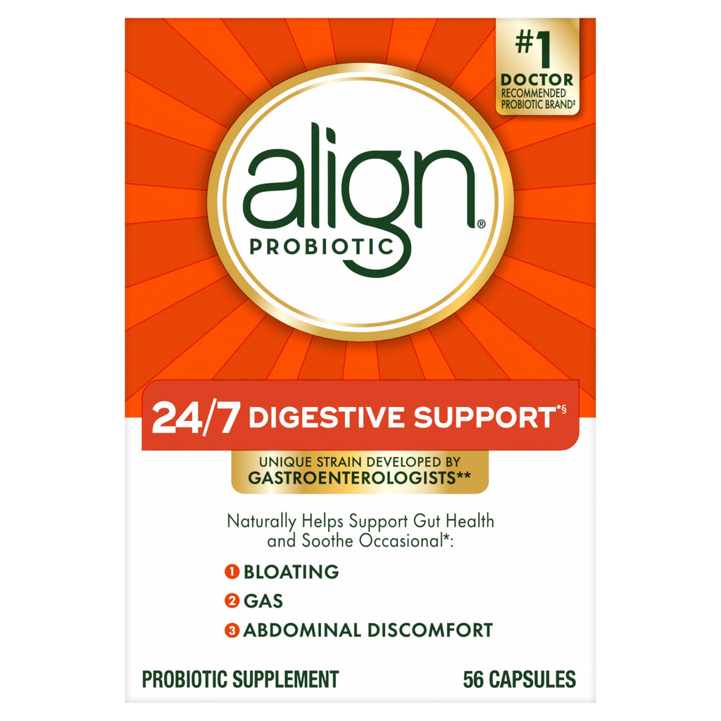 Align Probiotic, 24/7 Digestive Support, Probiotics for Women and Men, Probiotics for Digestive Health, Men and Womens Probiotic Capsules Help Relieve