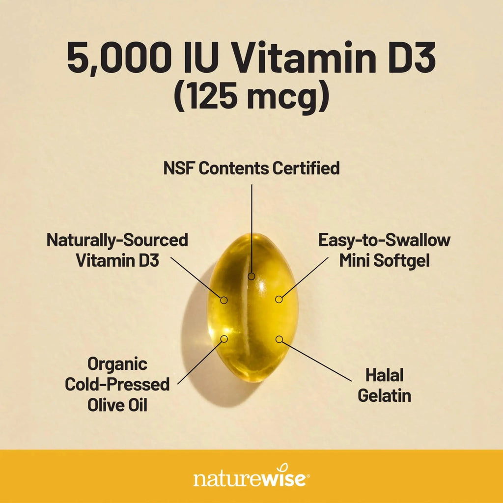 NatureWise [1 Multivitamin for Women Stress Support & Natural Minerals - 60 Capsules[30-Day Supply] + [1] Vitamin D3 5000iu + Organic Olive Oil - 30 Mini Softgels[30-Day Supply] NatureWise Au supplements