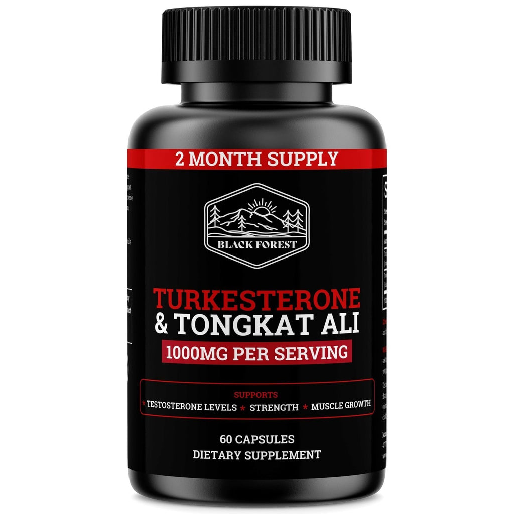 Black Forest Turkesterone Tongkat Ali Supplement 1000mg per Serving (Max Purity 95%) Turkesterone Supplement for Men (Tongkat Ali for Men Longjack 200:1) Similar to Tongkat Ali Fadogia Agrestis Black ForestBuy Supplements Australia