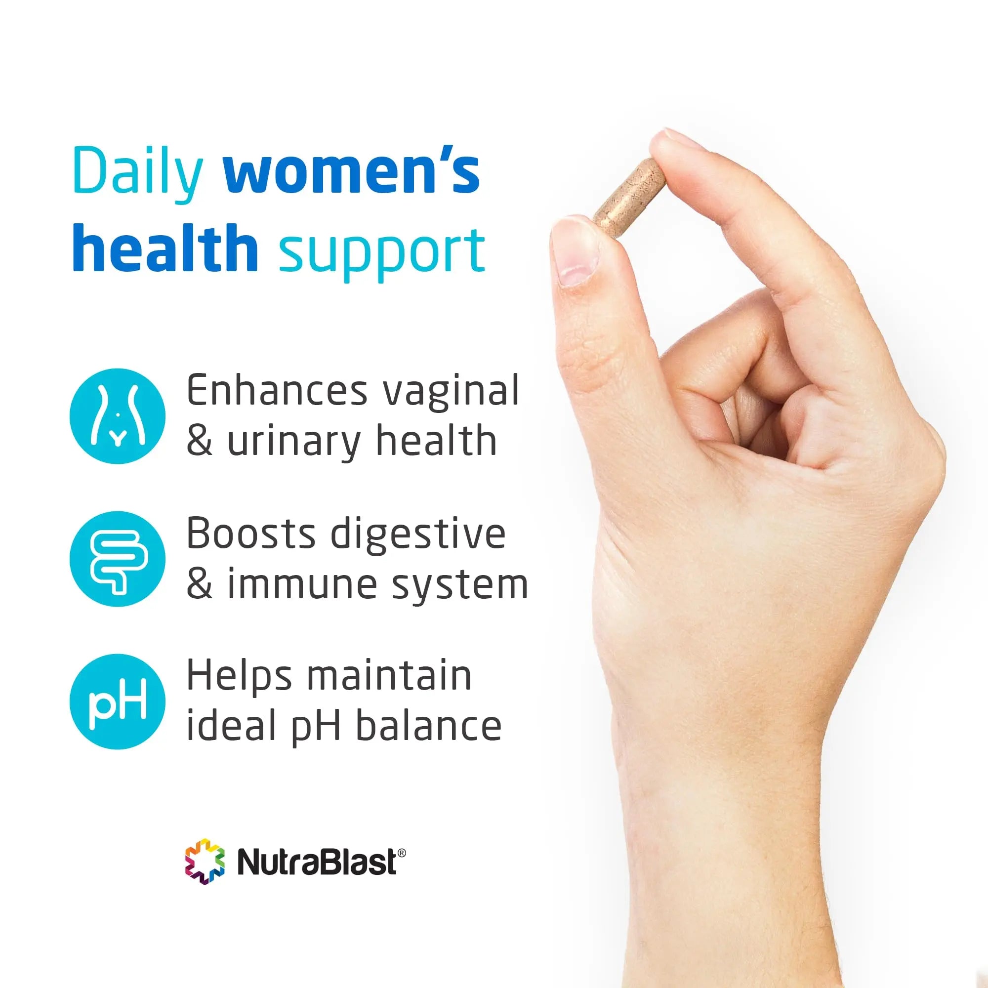 NutraBlast Vaginal Probiotics for Women Digestive, pH Balance, UT & Vaginal Health - 50 Billion CFU NutraBlast Au supplements